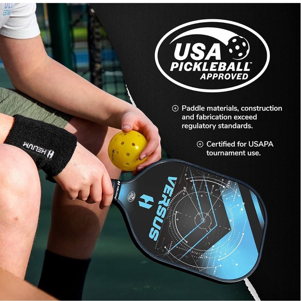 Helium Versus Pickleball Paddle Set Red and Blue - Picture 6 of 12
